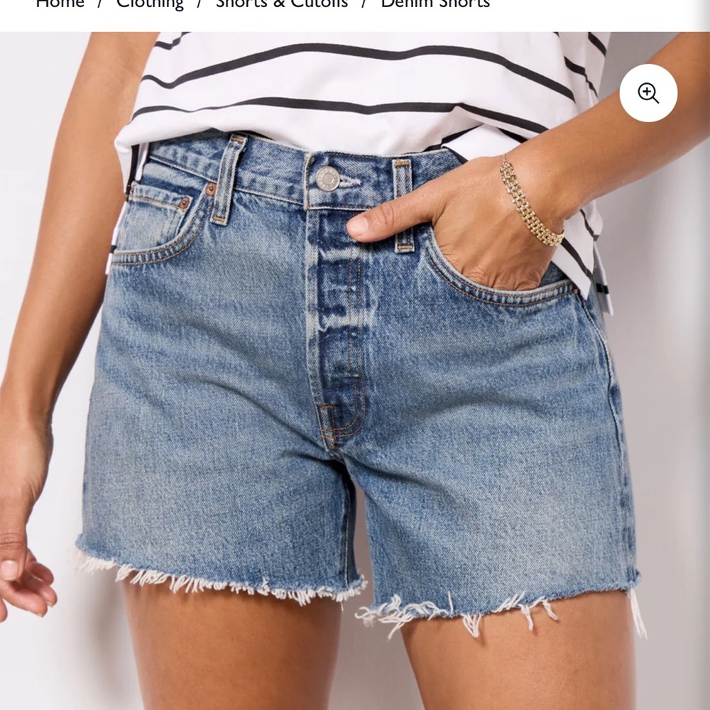 Agolde Parker Long Short in Ruin